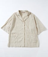 Loose fit  Short sleeves SHRT &  natural RELAX PANTS