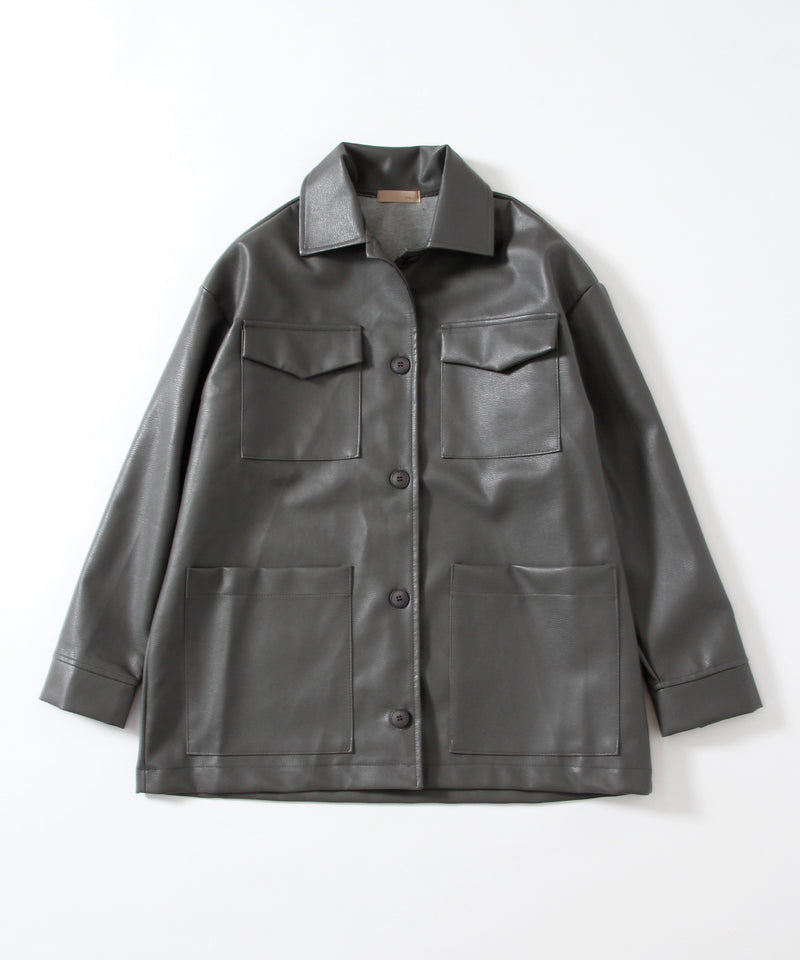 Boxy Leather Jacket
