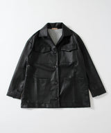 Boxy Leather Jacket