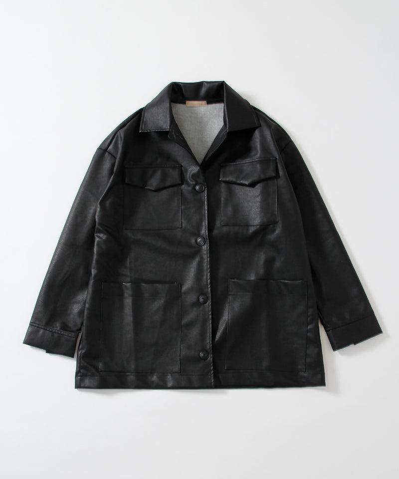 Boxy Leather Jacket