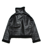 BLACK Mouton jacket