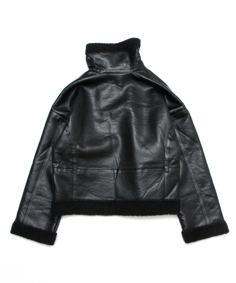 BLACK Mouton jacket