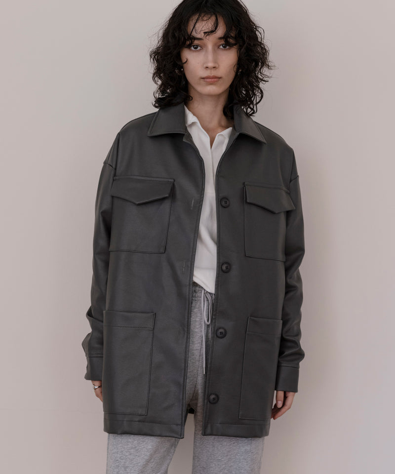 Boxy Leather Jacket