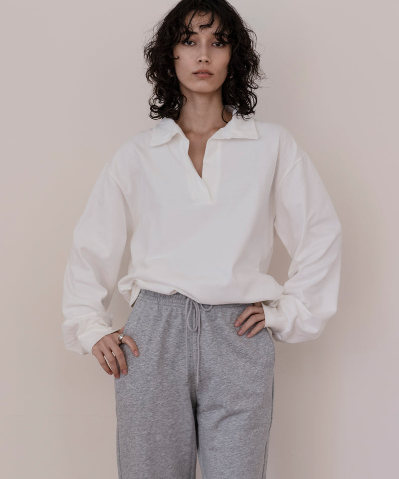 Half placket long sleeve