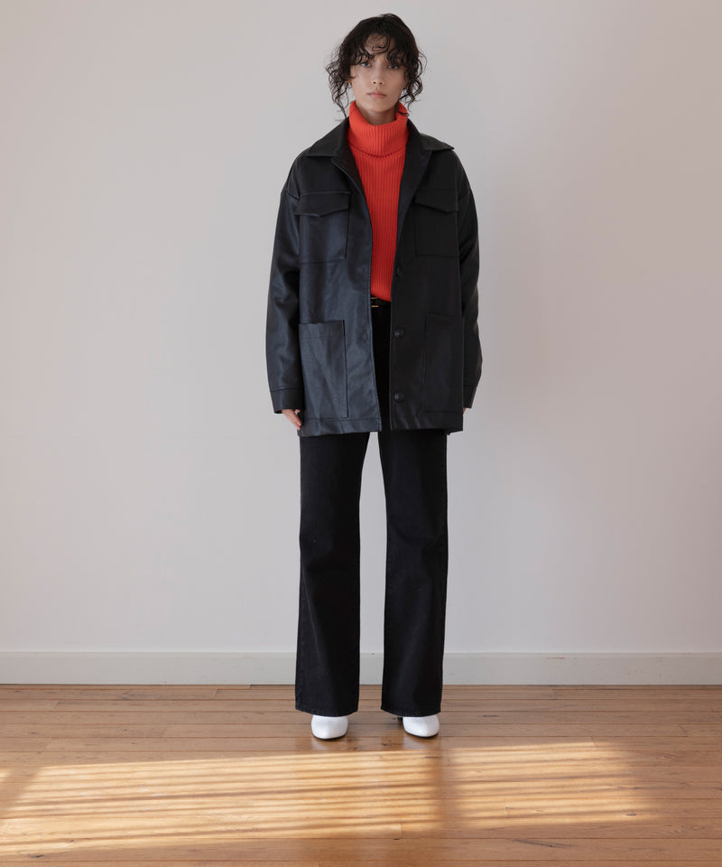 Boxy Leather Jacket