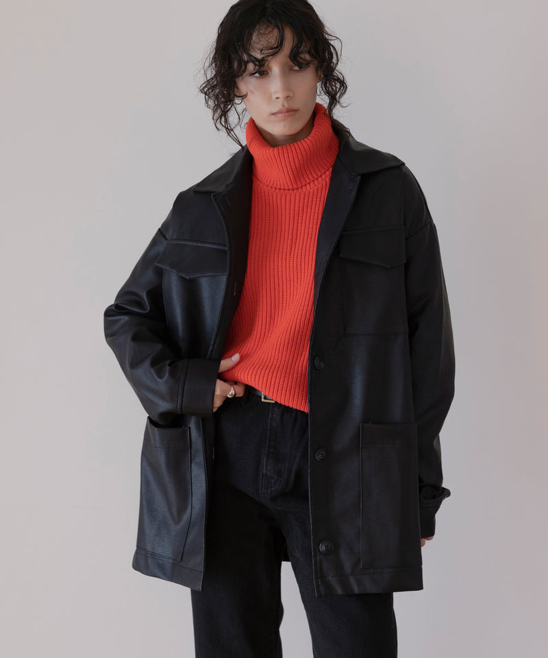 Boxy Leather Jacket
