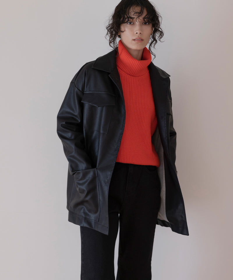 Boxy Leather Jacket