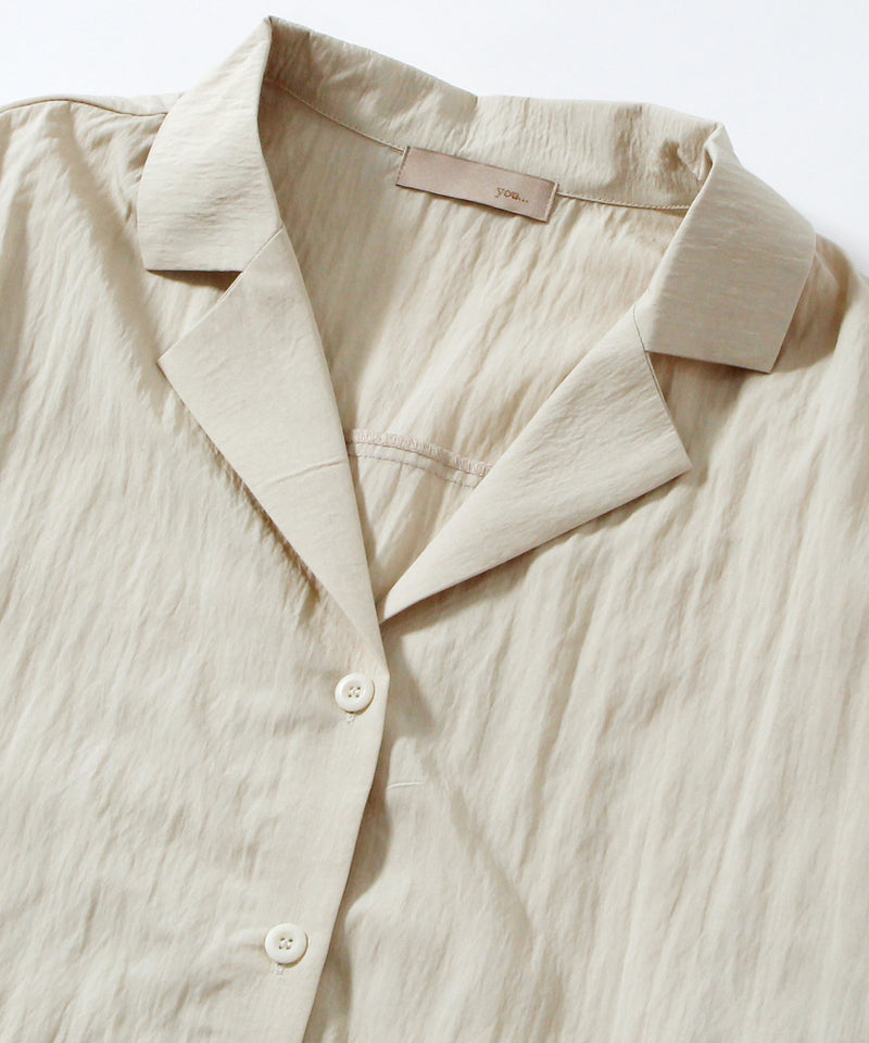Loose fit  Short sleeves SHRT &  natural RELAX PANTS