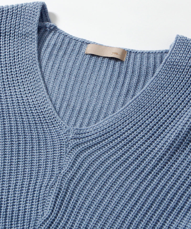 Loose fit KNIT TOPS
