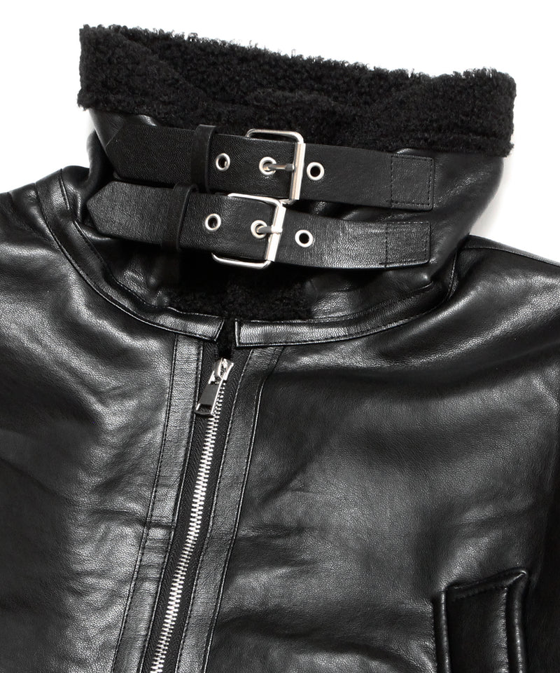 BLACK Mouton jacket