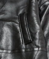 BLACK Mouton jacket