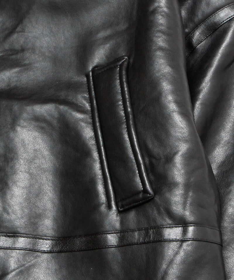 BLACK Mouton jacket