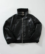 BLACK Mouton jacket