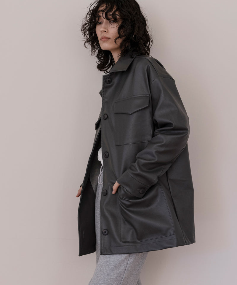Boxy Leather Jacket