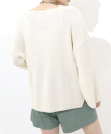 Loose fit KNIT TOPS