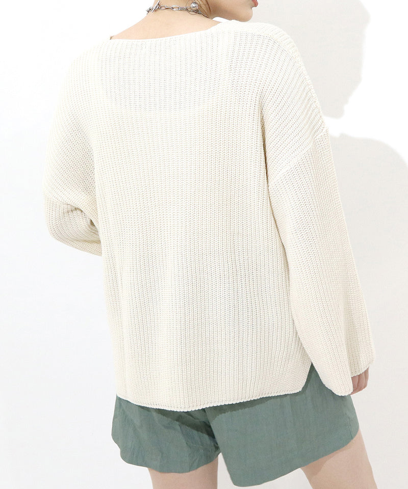 Loose fit KNIT TOPS