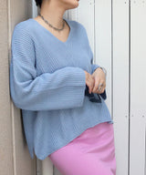 Loose fit KNIT TOPS