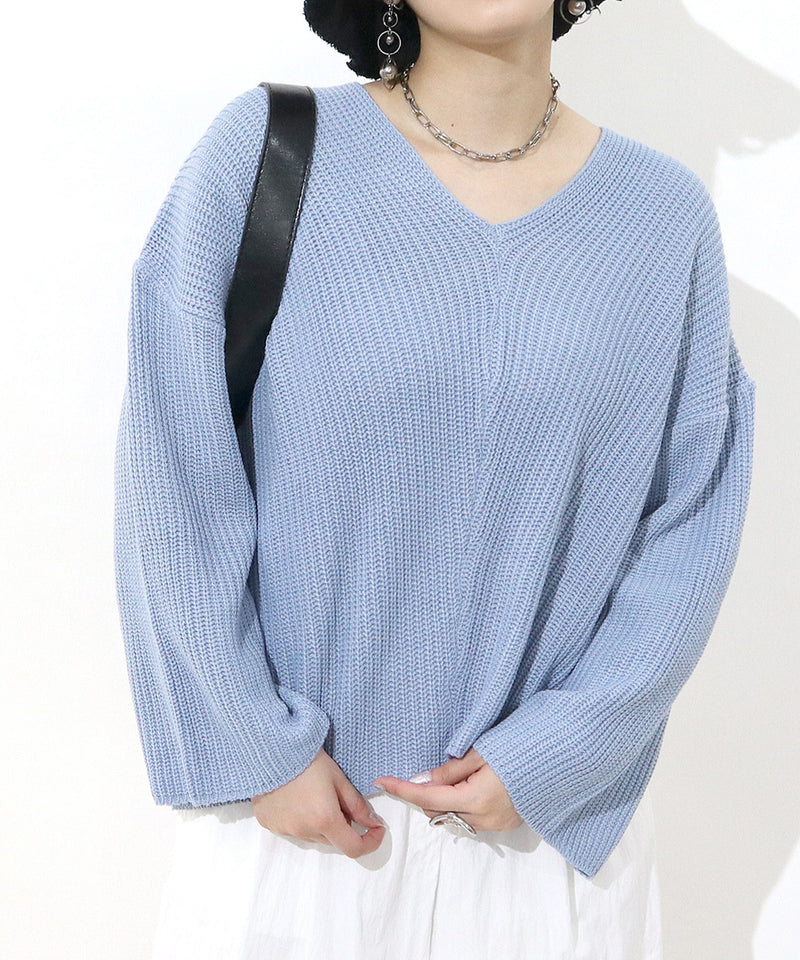 Loose fit KNIT TOPS