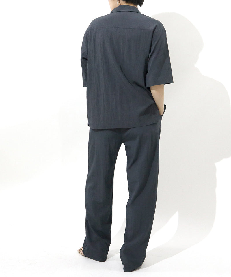 Loose fit  Short sleeves SHRT &  natural RELAX PANTS