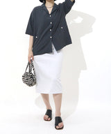 Loose fit  Short sleeves SHRT &  natural RELAX PANTS