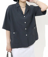 Loose fit  Short sleeves SHRT &  natural RELAX PANTS