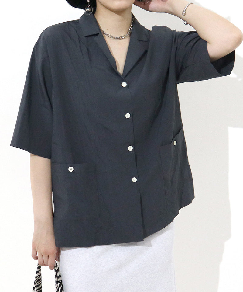 Loose fit  Short sleeves SHRT &  natural RELAX PANTS