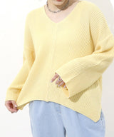 Loose fit KNIT TOPS
