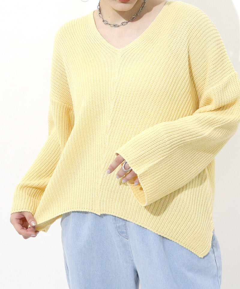 Loose fit KNIT TOPS